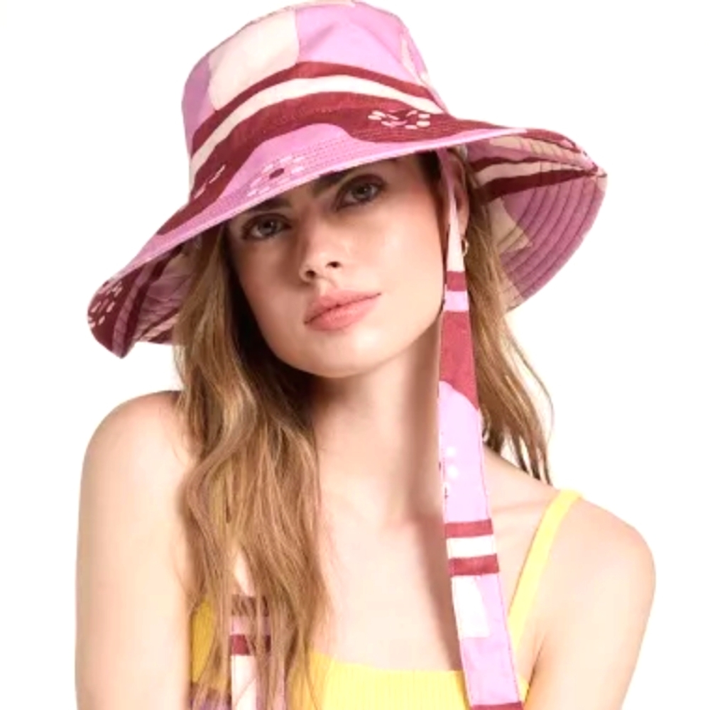 Sold on M! NWT Madewell Lantern Bucket Hat in Geodaisy Batik - Picture 2 of 8